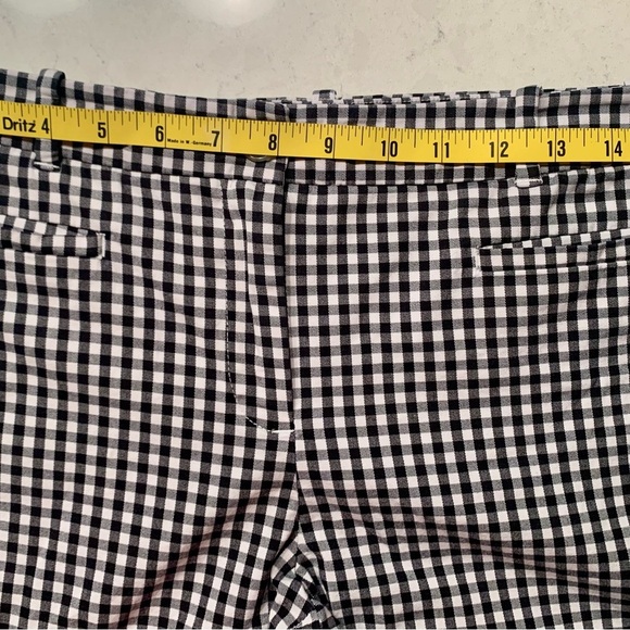 Ann Taylor Factory Gingham Signature Crop Pants - Size 8 - Picture 2 of 7